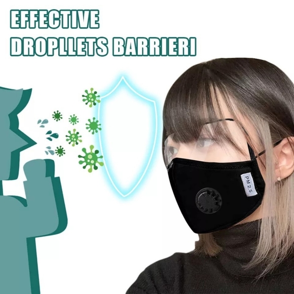 Mask with detachable shield - Picture 2 of 3